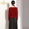 乔万尼针织衫秋季时尚宽松印花圆领套头外穿上衣女长袖EN3M401 商品缩略图2