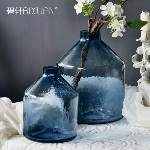 碧轩现代轻奢玻璃花瓶摆件 家居装饰品酒店样板间花器餐桌客厅 商品图3