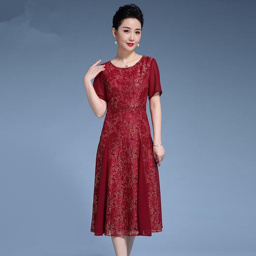 MY-92420夏季新款高端蕾丝连衣裙 商品图1