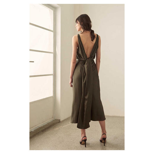Viktoria Chan | AW19030 Vivian Knot Silk Dress [真丝无袖连衣裙] 商品图5