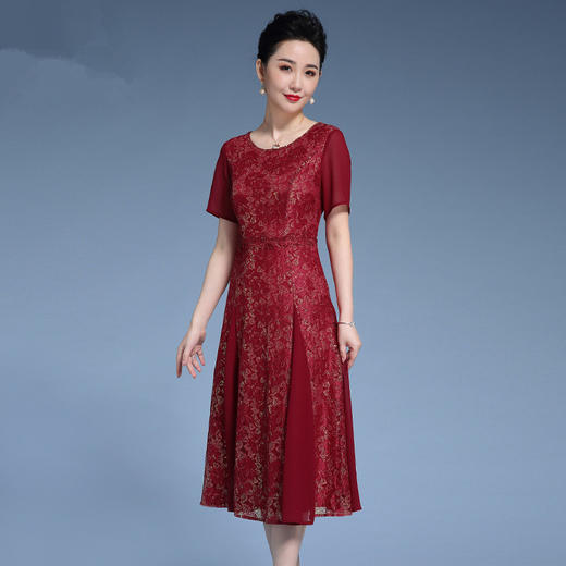 MY-92420夏季新款高端蕾丝连衣裙 商品图0