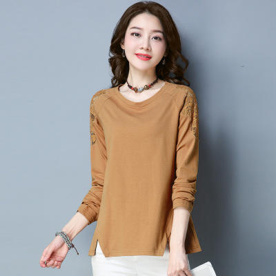 CQ  LYSX9326  气质时尚舒适T恤圆领长袖宽松2019年秋季简约休闲 商品图2