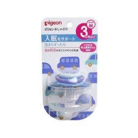 【一般贸易】日本Pigeon/贝亲 车仔图案 婴儿安抚奶嘴 3个月