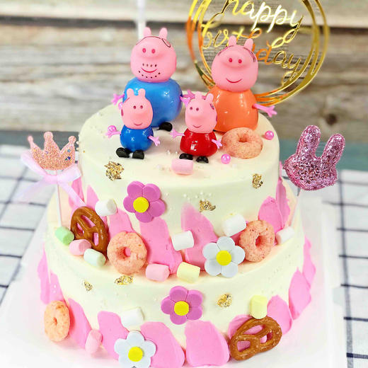 【双层3磅】小猪佩奇-鲜果奶油蛋糕