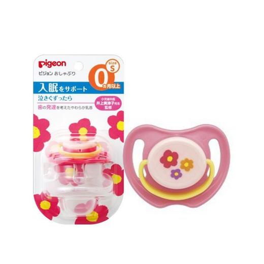 【一般贸易】日本Pigeon/贝亲 橡皮安抚奶嘴S（花）0-3个月 商品图0