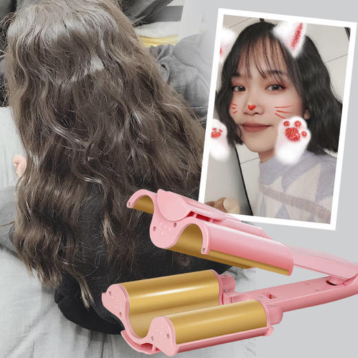 【十秒速热 不伤发】蛋蛋卷头卷发棒水波纹波浪玉米烫夹板电卷发器鸡蛋糕大卷神器懒人七夕情人节 商品图1