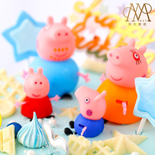 3020“小猪佩奇与托马斯” 蓝渐白淋 （送小朋友 周岁 百天 ） 商品图5