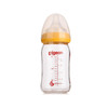 【一般贸易】【精品推荐】日本贝亲原装进口Pigeon 耐热玻璃阔口奶瓶橘 160ml（黄色） 商品缩略图0