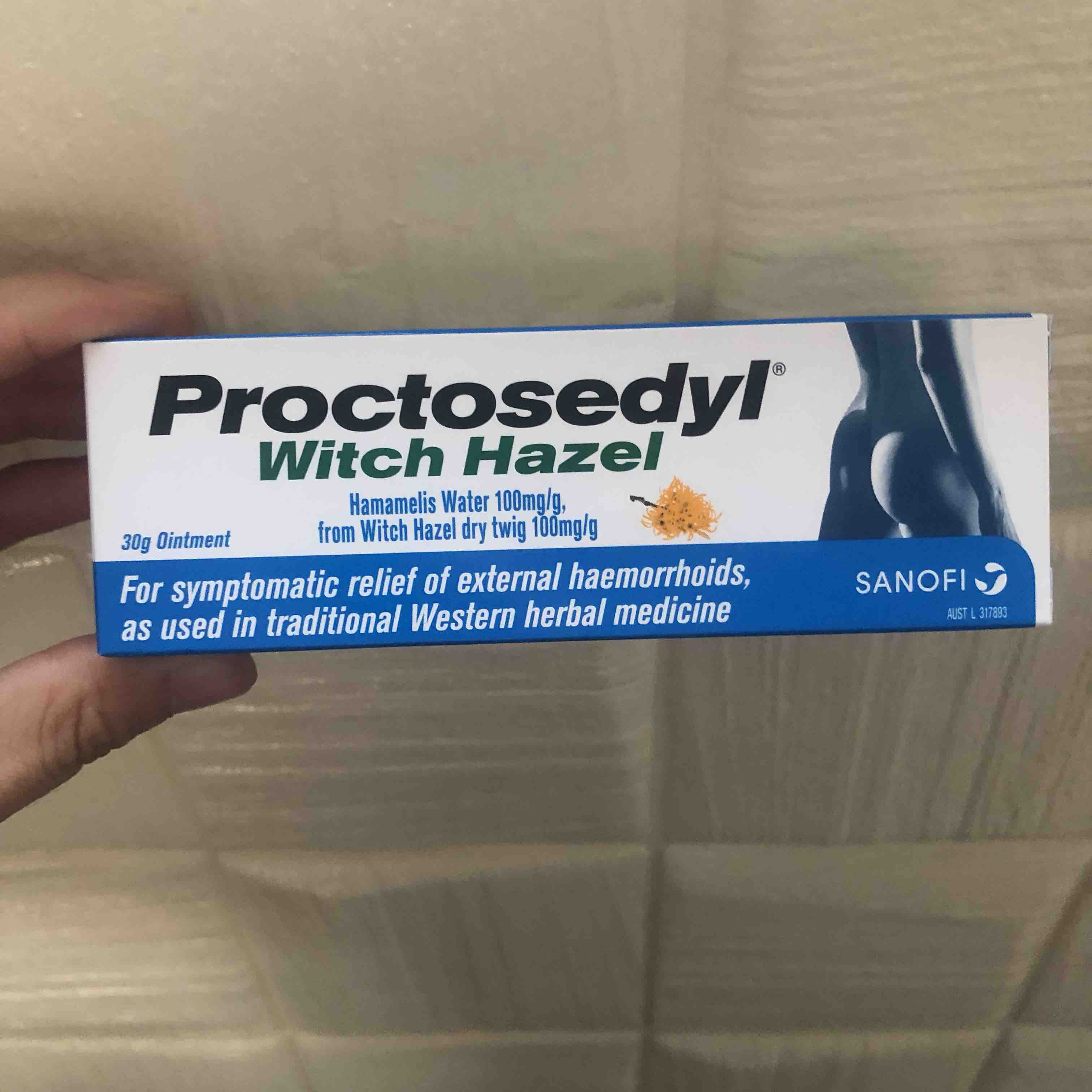 新版澳洲Proctosedyl Ointment菊花膏30g消肉球内外