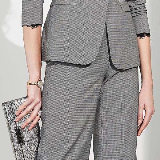 J91A2635A颈袖添香春季OL职业装女装套装新款时尚女士西装正装两件套J91A2635A 商品图3