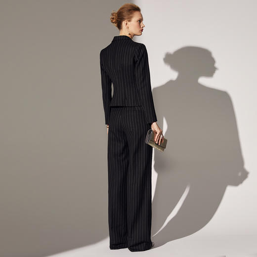 颈袖添香-套裤-J83A3245颈袖添香春秋季新款时尚职业装修身羊毛商务OL正装小西装套装J83A3245 商品图1