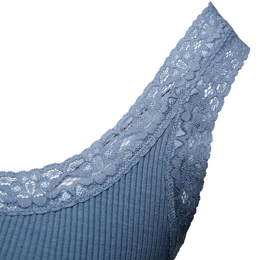 J74G1828颈袖添香2019春夏新款时尚简约内搭蕾丝吊带女士针织打底小背心J74G1828 商品图2