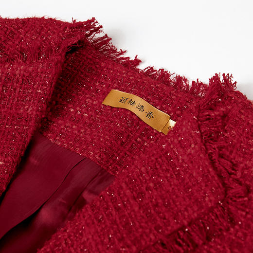 J7401618A颈袖添香秋冬女装职业装套装气质女神范名媛小香风西装套裙 商品图8