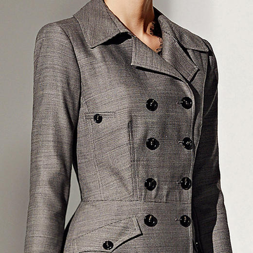 孤品 烟花纹灯罩款套裙 J8302787A颈袖添香2019春秋新款气质时尚ol职业装套装女装小西装套裙J8302787A不退可换 商品图2