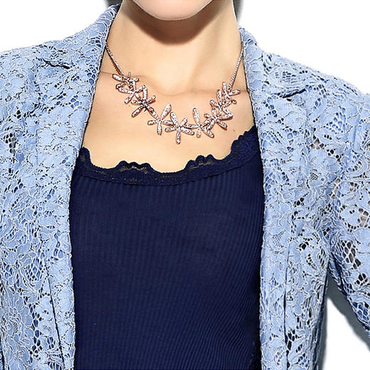 孤品-颈袖添香-套裙-J7100105A颈袖添香春夏新款气质正装蕾丝职业装套裙时尚韩版西装套装女J7100105A不退可换 商品图2