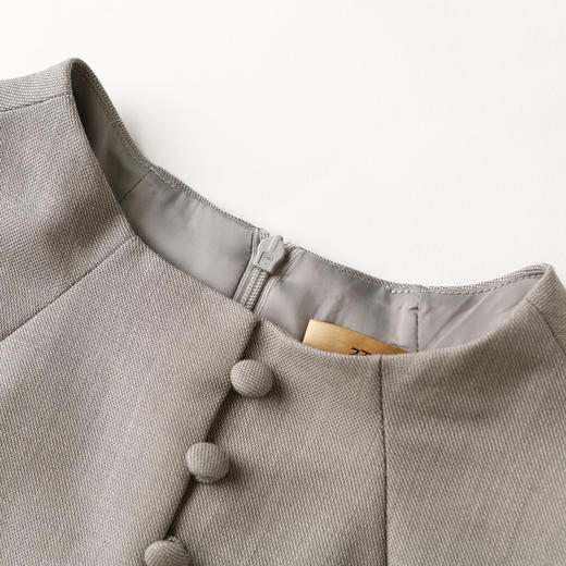 J8382861A颈袖添香季气质修身收腰显瘦职场装包臀正装工装连衣裙J8382861A 商品图2