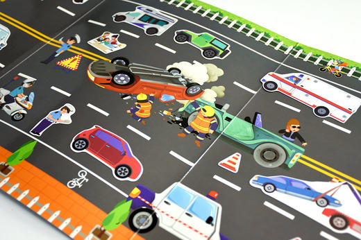 汽车创意游戏磁力贴.城市里 商品图5