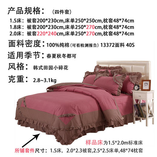 ABC-BL-韩版小碎花纯棉四件套 商品图1