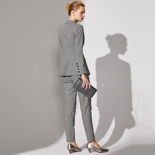 颈袖添香-套裤-J91A3009A颈袖添香春装新款时尚气质职业装商务正装英伦风小西装套裤女J91A3009A 商品图1