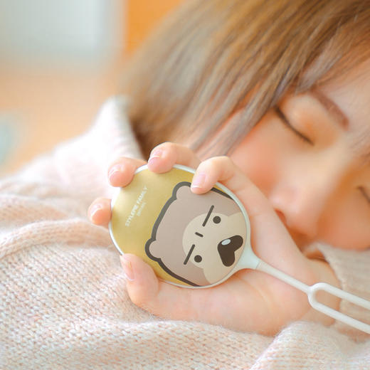 【为思礼】风格派动物派对暖手宝 手感柔软  便携硅胶圈 迷你可爱随身移动电源 充电宝 创意暖手礼物 商品图7