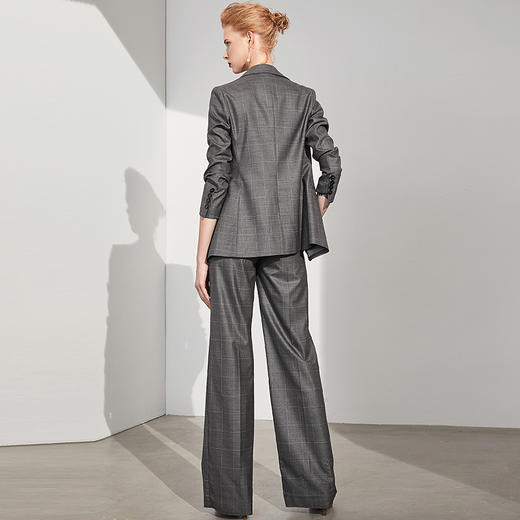 孤品 J91A3387颈袖添香小西装套装春装新款时尚职业装正装两件套西服女套裤J91A3387 商品图1