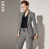 威尔士亲王格 J83A3240A颈袖添香2019春秋女装时尚气质修身显瘦女士职业装西装套装两件套J83A3240A 商品缩略图0