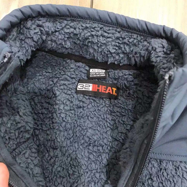 32度heat青少年秋冬保暖加绒拉链外套夹克