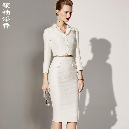 孤品 “皇妃款”J8382691A 优雅知性 简约大气 连衣裙 不退可换不退可换 商品图2