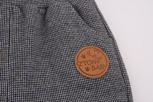 棉果果秋冬季男童千鸟格夹棉收口长裤M412200819667 商品图3