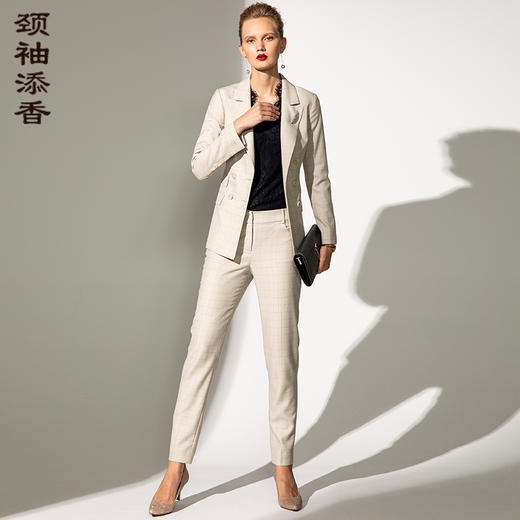 颈袖添香-套裤-J91A3002A 电视剧 “危机公关”赞助款 套裤 雅痞 法式 低调内涵 商品图10