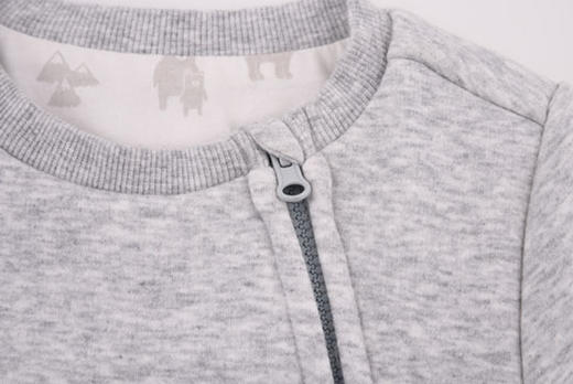 棉果果秋冬季男童趴趴熊偏襟哈衣连体衣连身衣M412720219699 商品图4