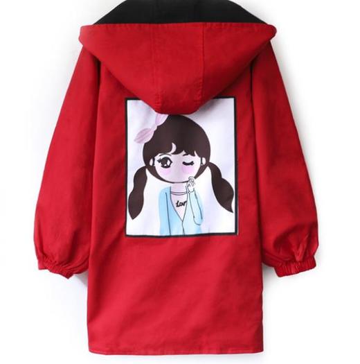 【童装】女童两面穿连帽外套 商品图2