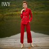 IWY/红色条纹长袖西装喇叭裤套装CP9311 商品缩略图4
