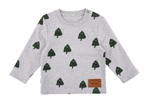 棉果果秋冬季男童小毛圈抓绒套头T恤M412140219676 商品图1