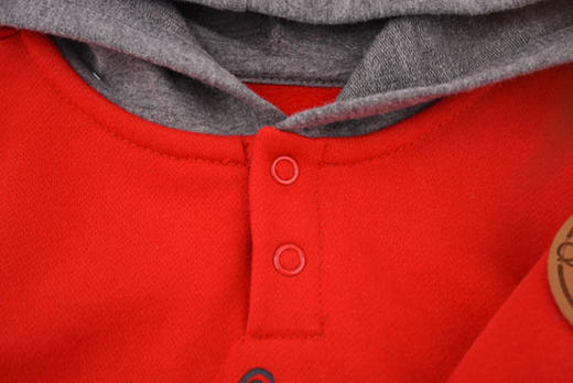 棉果果秋冬季男童抓绒挂里连帽卫衣M412182419681 商品图3