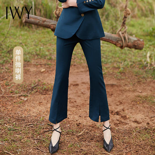 IWY/欧洲站早小众设计感英伦风腰带小西装职业OL修身洋气西服套装女CP9314 商品图12
