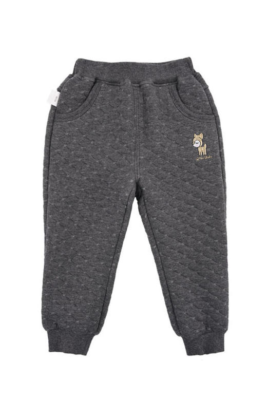 棉果果秋冬季女童瘦腿提花空气层长裤 M422200619725 商品图8