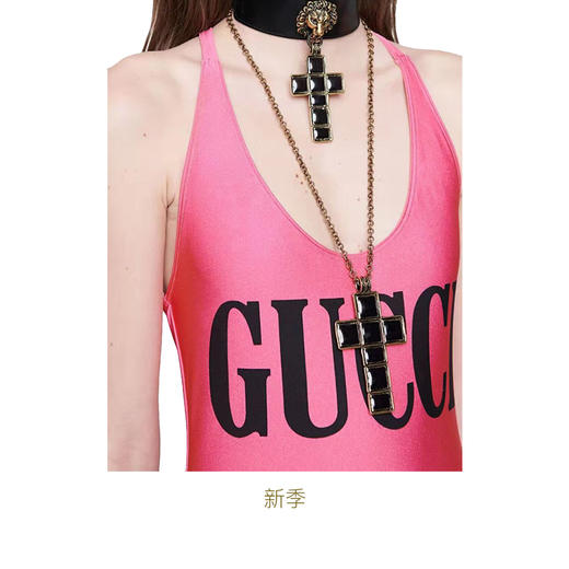 gucci logo泳衣式连体衣 女士