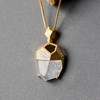 几何金高冰种雪花棉翡翠吊坠18k黄金钻石镶嵌 商品缩略图2