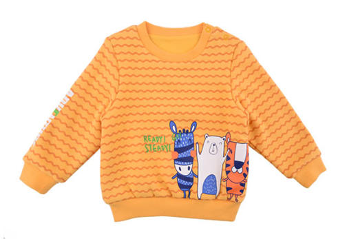 棉果果秋冬季男童波浪圆领卫衣M412180419652 商品图9