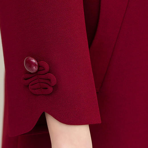 NZF-Y1901秋季新款气质妈妈装夹克纯色休闲外套 商品图3