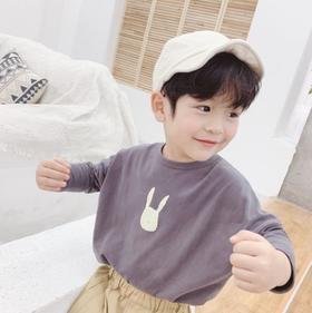 【童装】卡通韩版T恤 男女童长袖打底衫