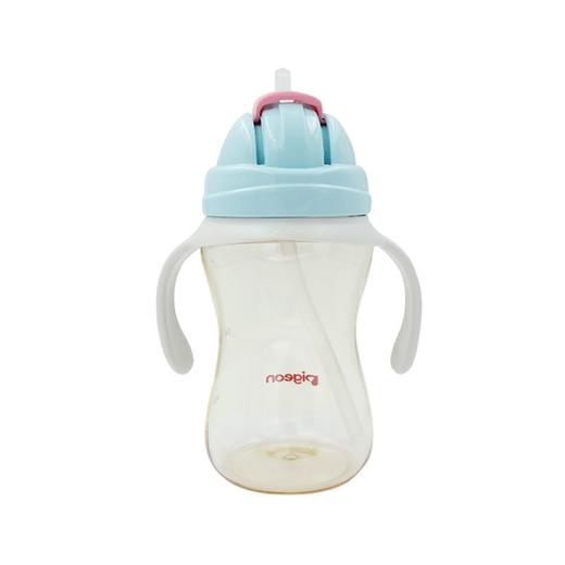 【一般贸易】贝亲 双耳便携300ml大容量PPSU吸管杯新鲜粉 DA106 商品图0