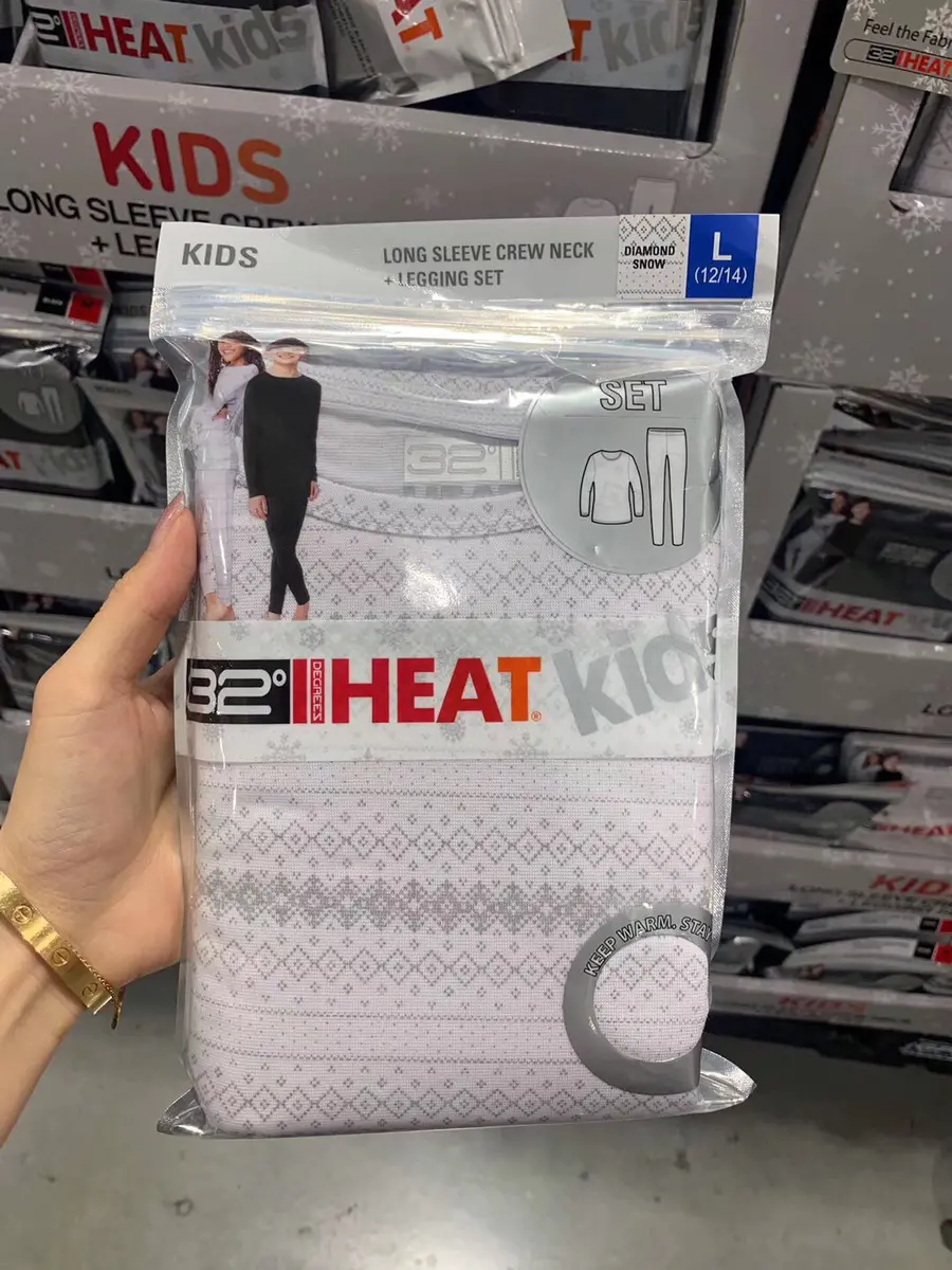 爆款上架了 32度heat保暖内衣儿童款套装