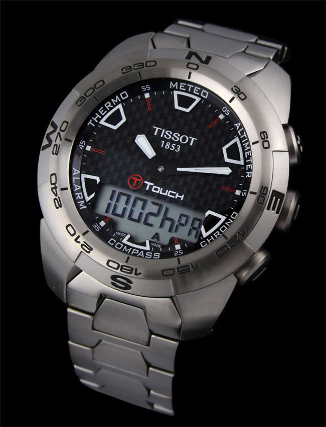 天梭tissot触屏系列男士石英腕表手表t0134204420100