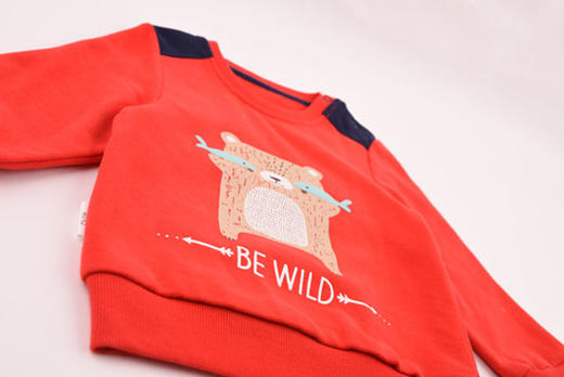 棉果果秋冬季男童大毛圈抓绒套头卫衣M412180619678 商品图6