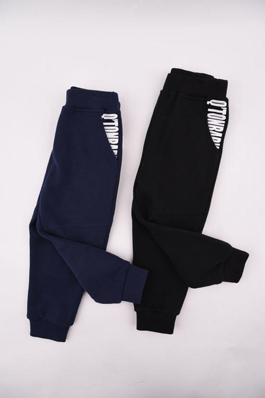 棉果果秋冬季男童纯棉大毛圈抓绒长裤M412200219694 商品图5