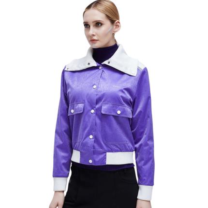 新Supield素湃黑科技蓝奇热宇航气凝胶拼色短外套P315 商品图0