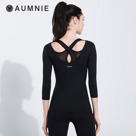 AUMNIE澳弥尼 并行七分袖T恤  迷人的后背必须不一样