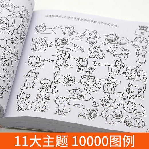 【开心图书】简笔画10000例宝宝学画启蒙一本就够 商品图4